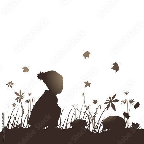 kid hedgehog silhouette