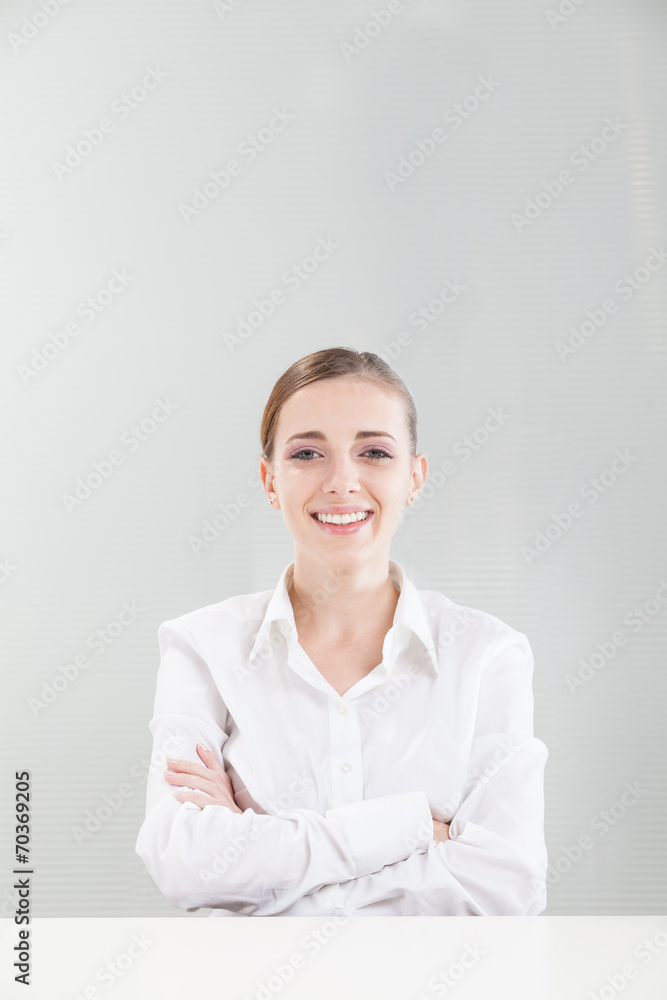 Businesswoman Smiling Businesswoman Smiling