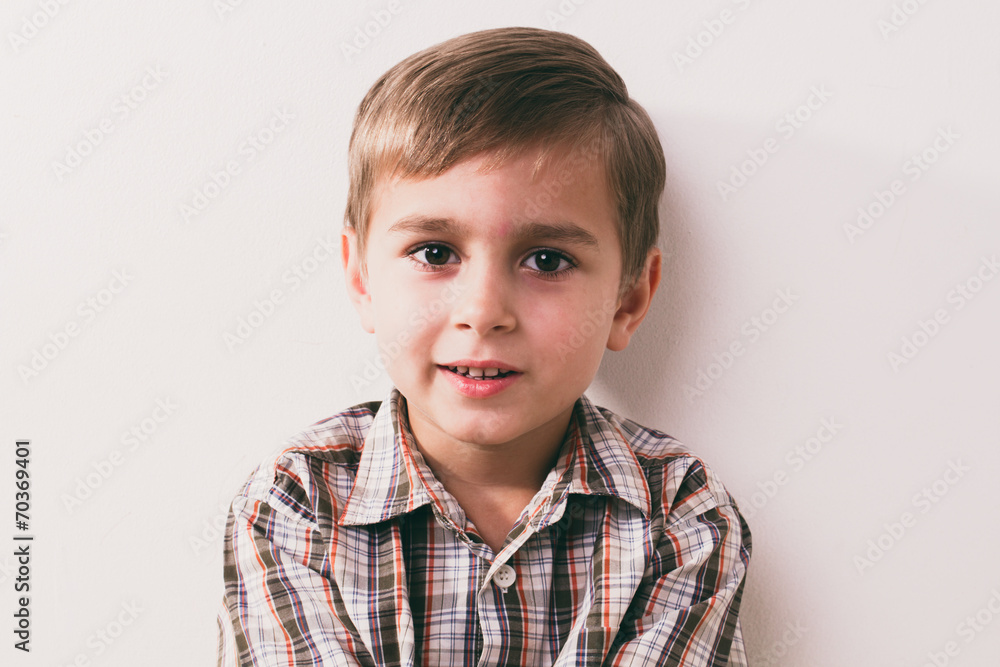 young boy portrait - toned image young boy portrait - toned image