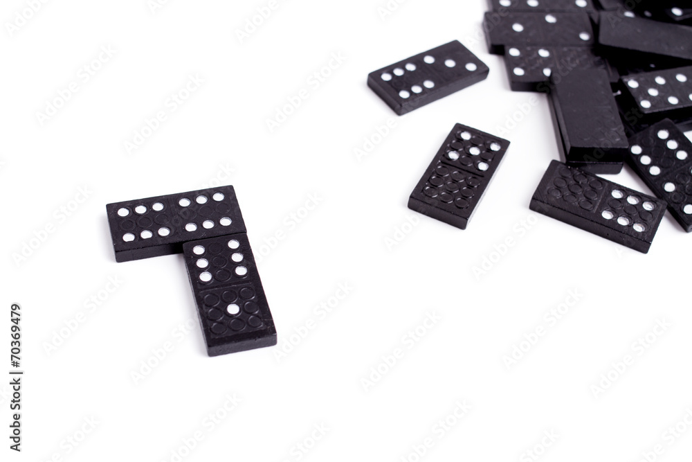 dominoes - isolated on white dominoes - isolated on white