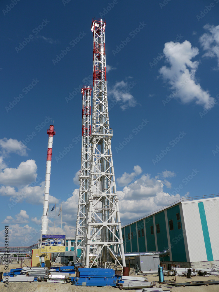 RUSSIA, NADYM - JUNE 6, 2011: Сorporation GAZPROM in Novy Ureng RUSSIA, NADYM - JUNE 6, 2011: Сorporation GAZPROM in Novy Ureng