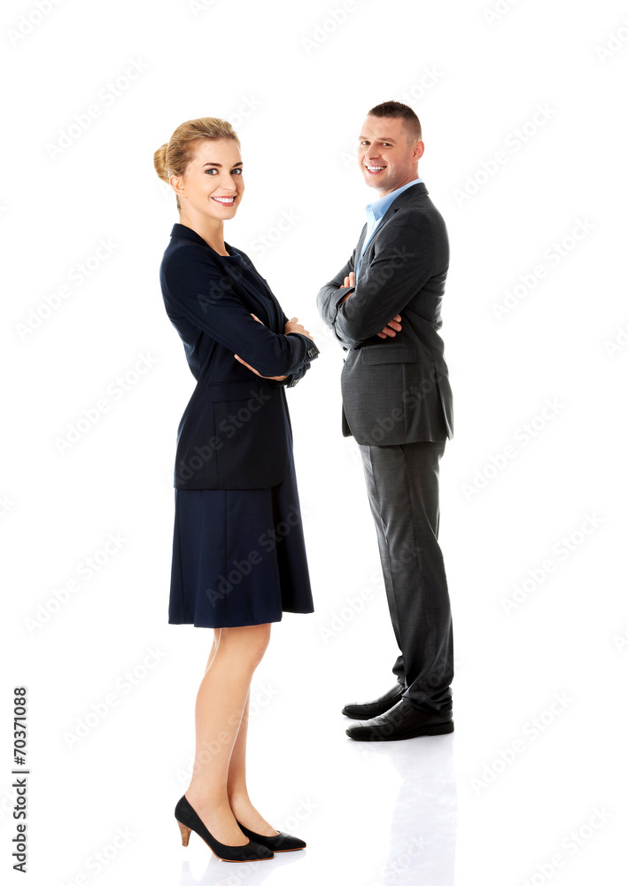 Successful business couple