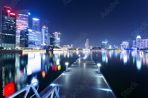 night view of prosperous city
