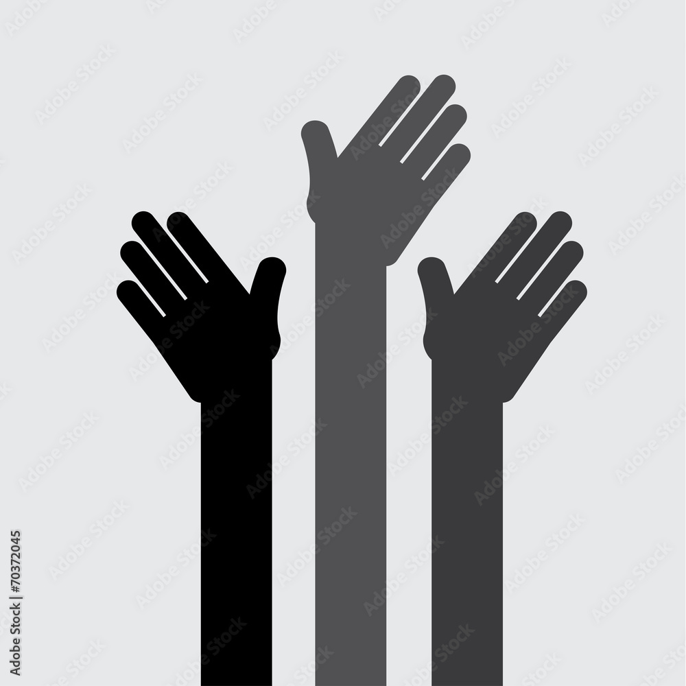 Obraz premium hands up