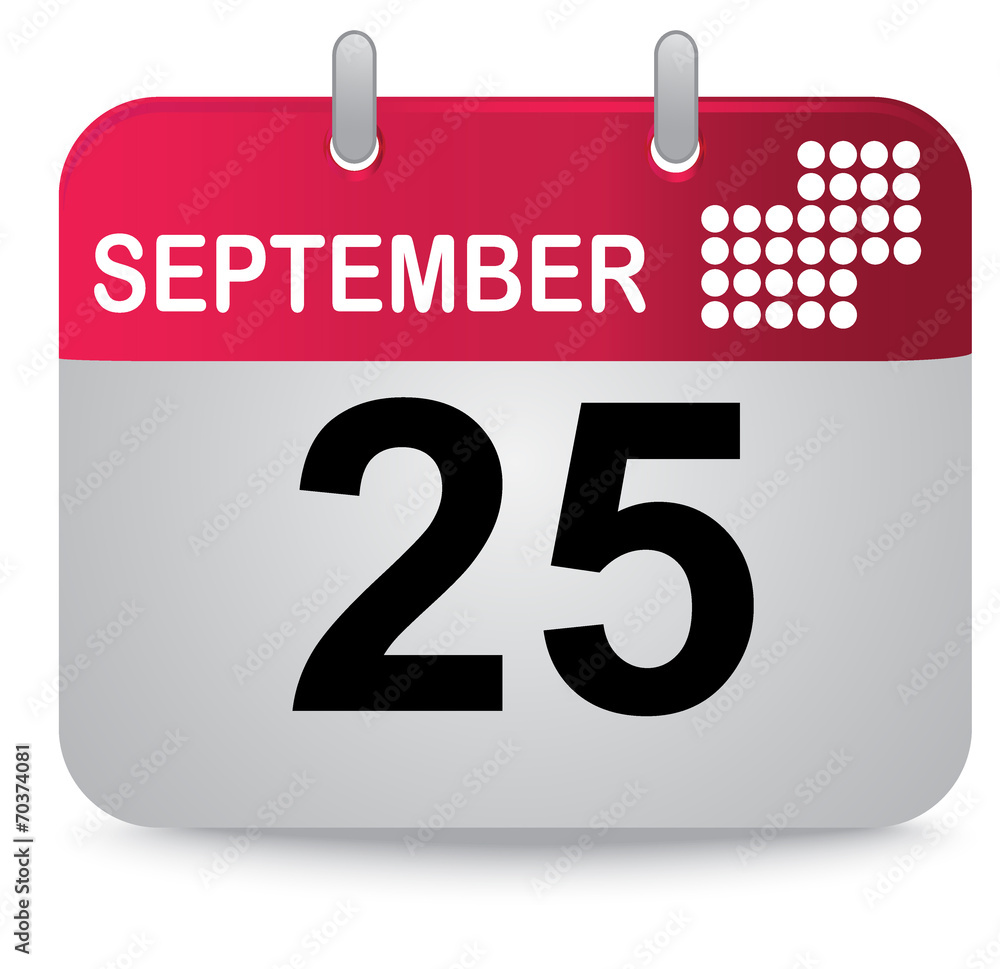 September twenty fifth, calendar September twenty fifth, calendar