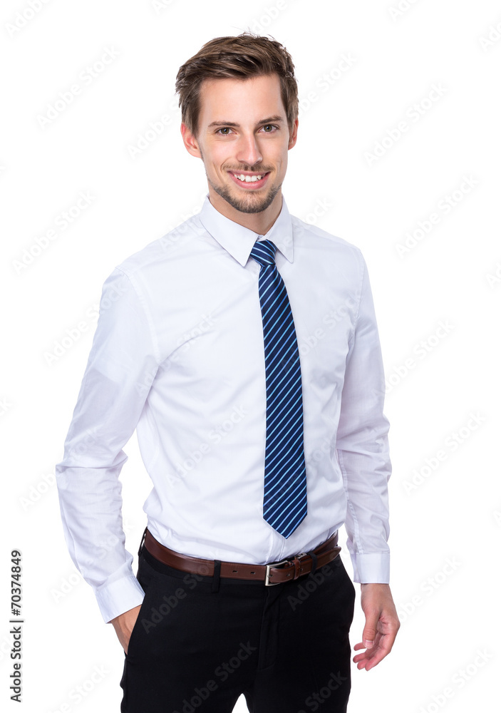 Caucasian businessman Caucasian businessman