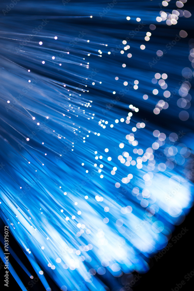 Blue fiber optics Blue fiber optics