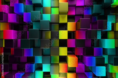 Colorful blocks abstract background