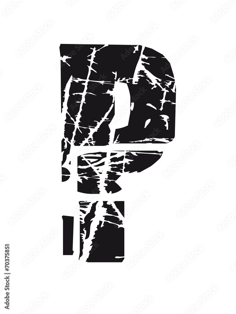 Obraz premium P Buchstabe