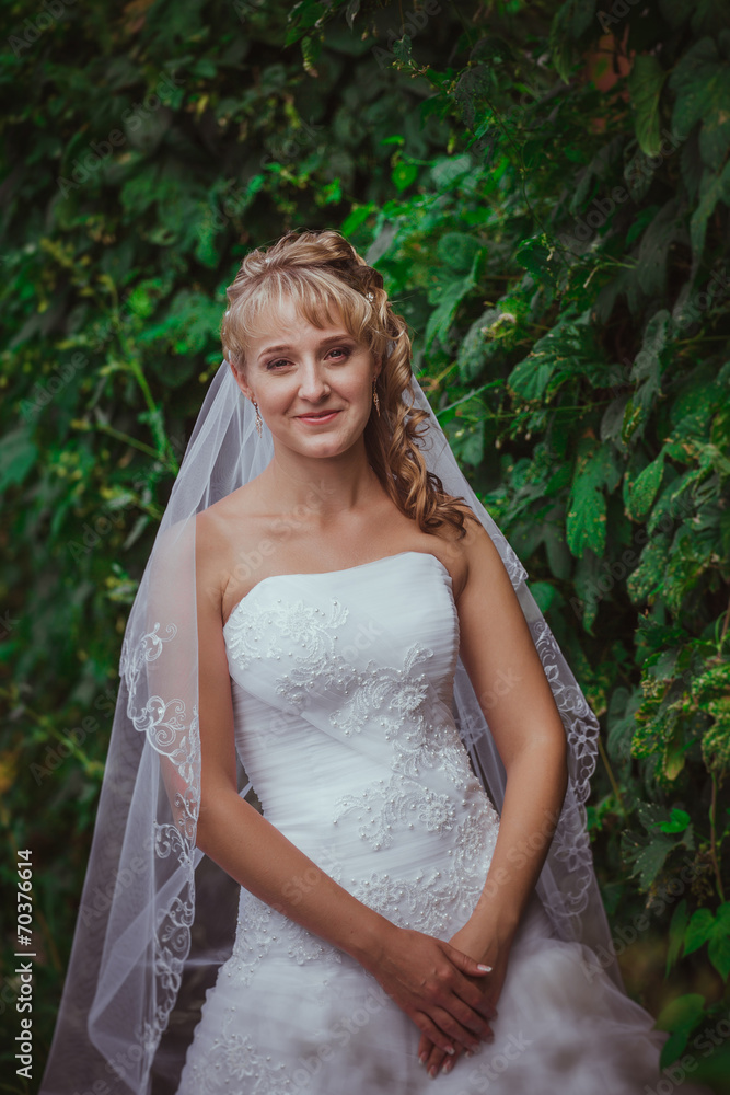 Portrait of a beautiful smiling bride Portrait of a beautiful smiling bride