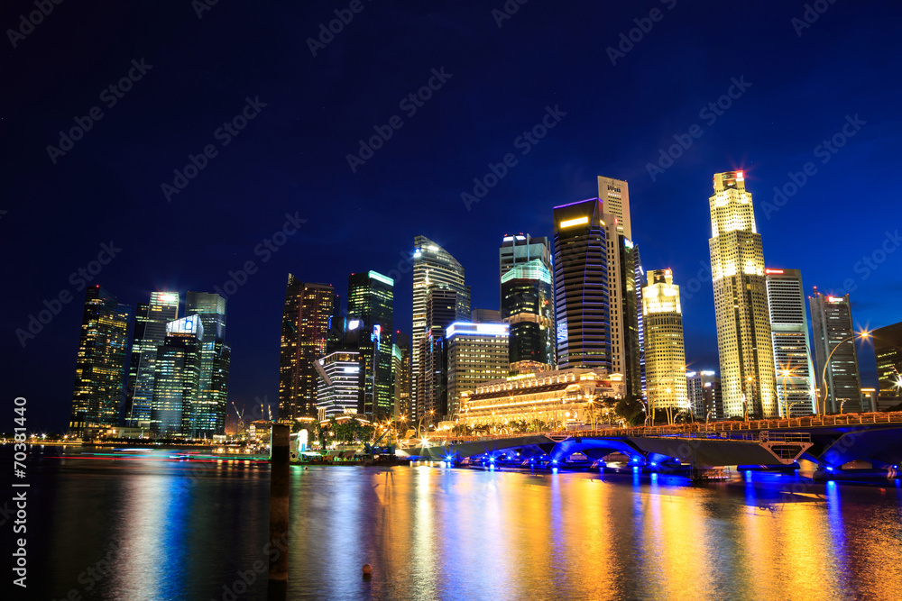 Singapore Cityscape at night