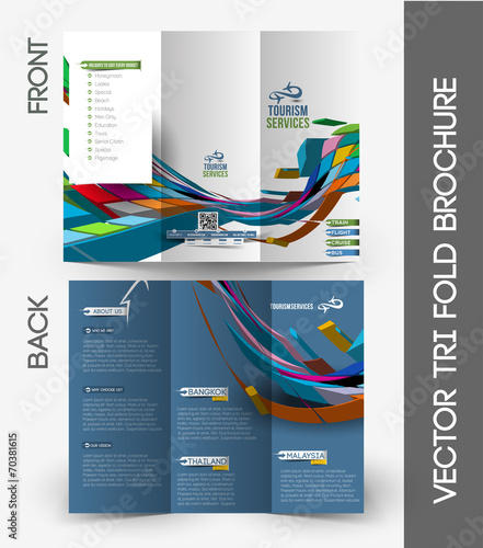 Tri-fold Brochure Design Element