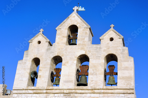 Tableau sur toile Steeple of the church of Saintes-Maries-de-la-Mer