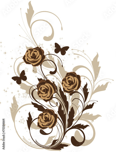 flroral marron