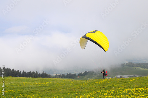 Paragliding in Semnoz, Savoy, France