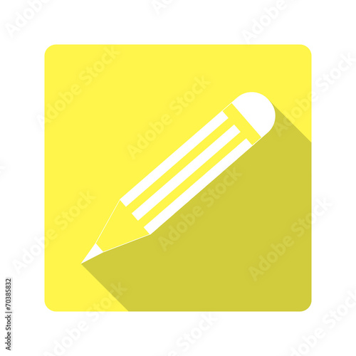 Flat design. icon pencil