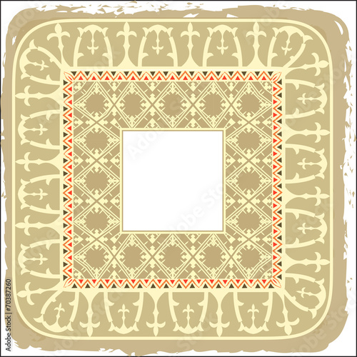 Russian square ornament
