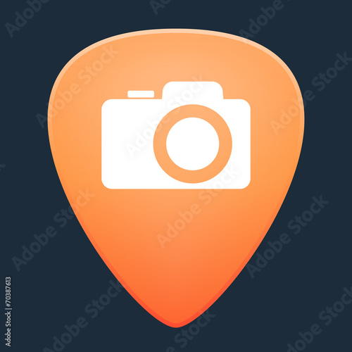 Guitar pick with a camera