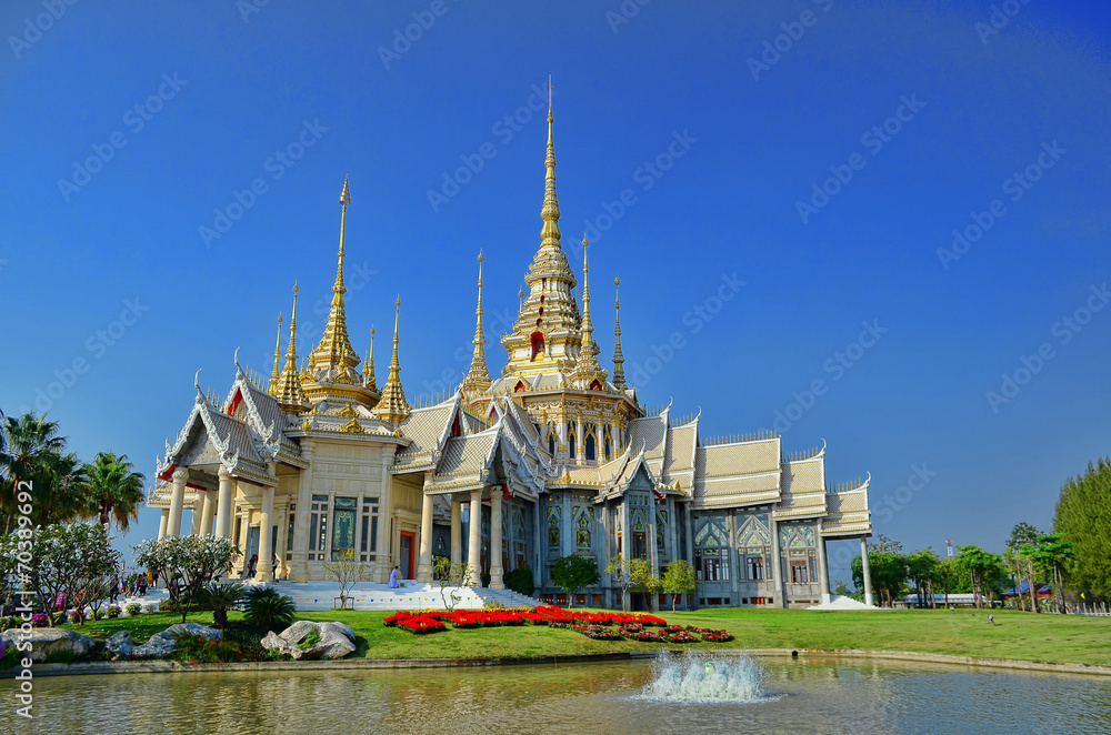 Naklejka premium The Holly Temple “Wat Luang Phor Tor” The Most famous Temple
