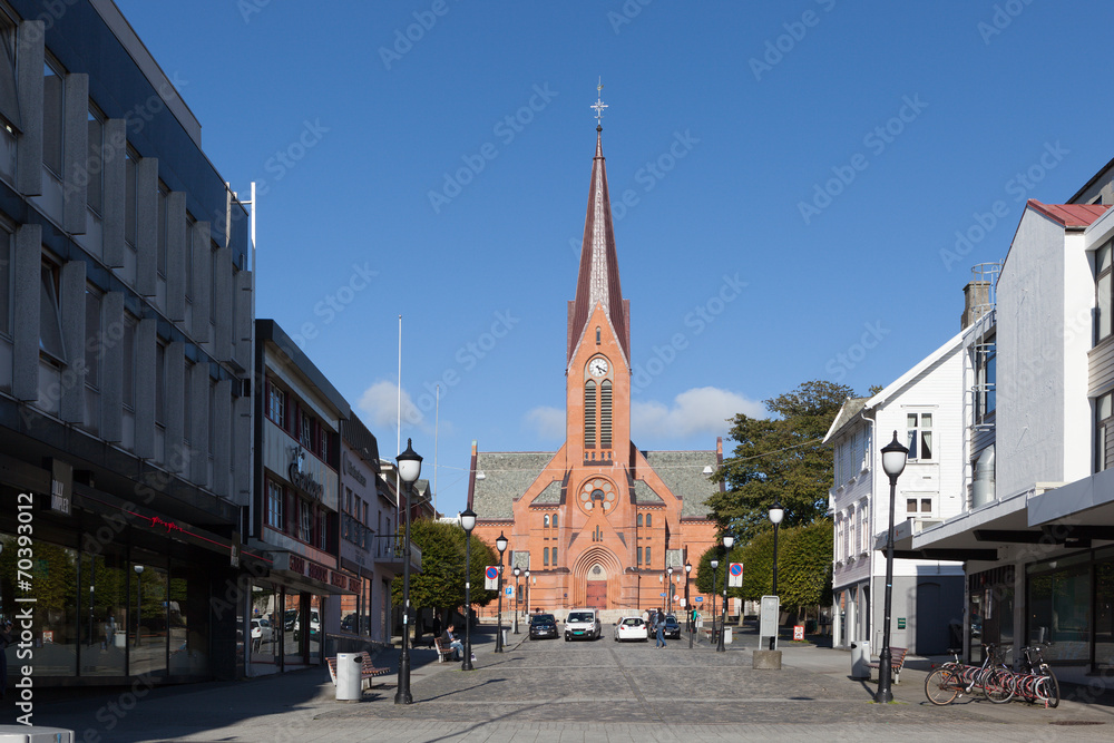 Obraz premium Церковь. Хаугесунд. Норвегия.