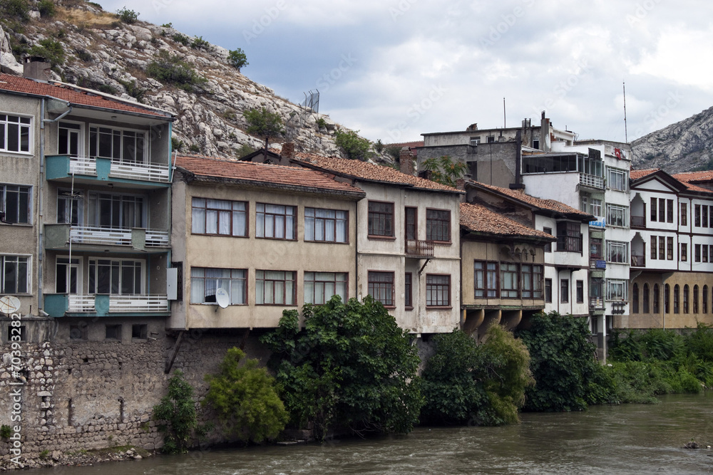 Houses in Amasya, Turkey, Asia