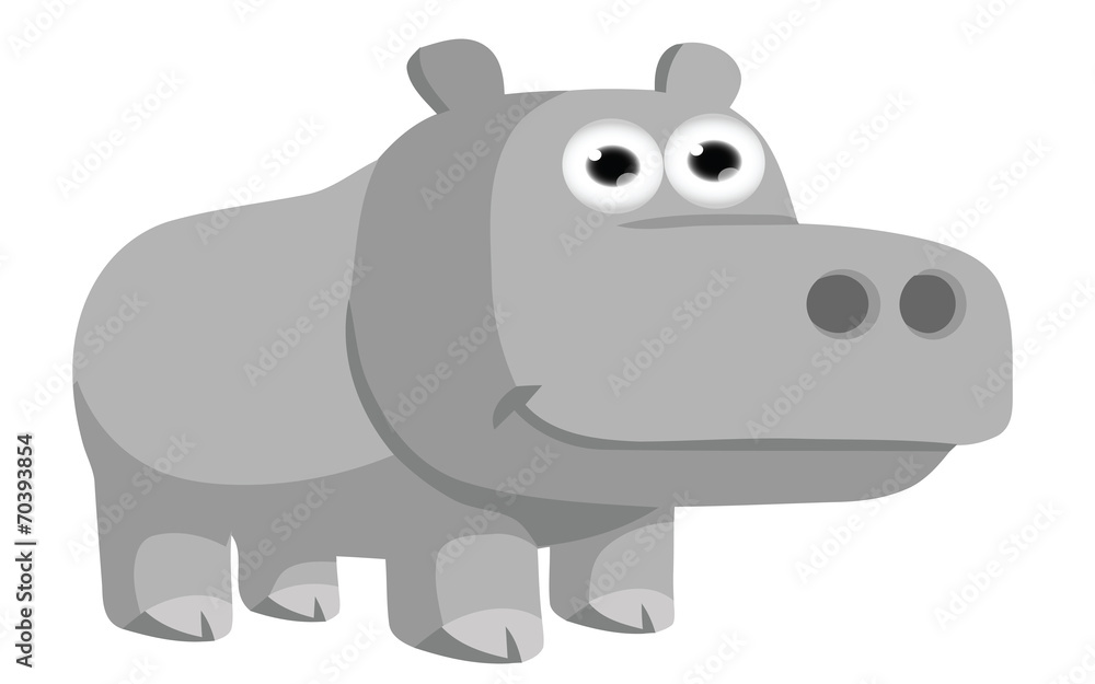 Obraz premium hippo cartoon