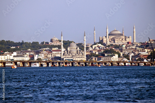 Istanbul skyline with mosques, Turkey