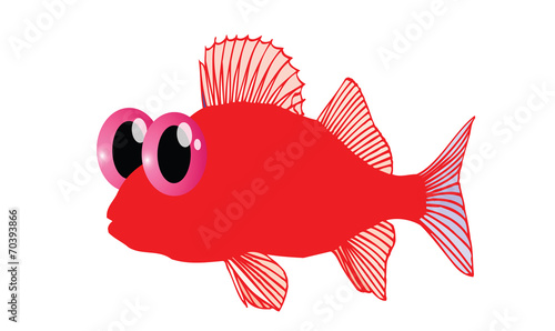 red fish cartoon