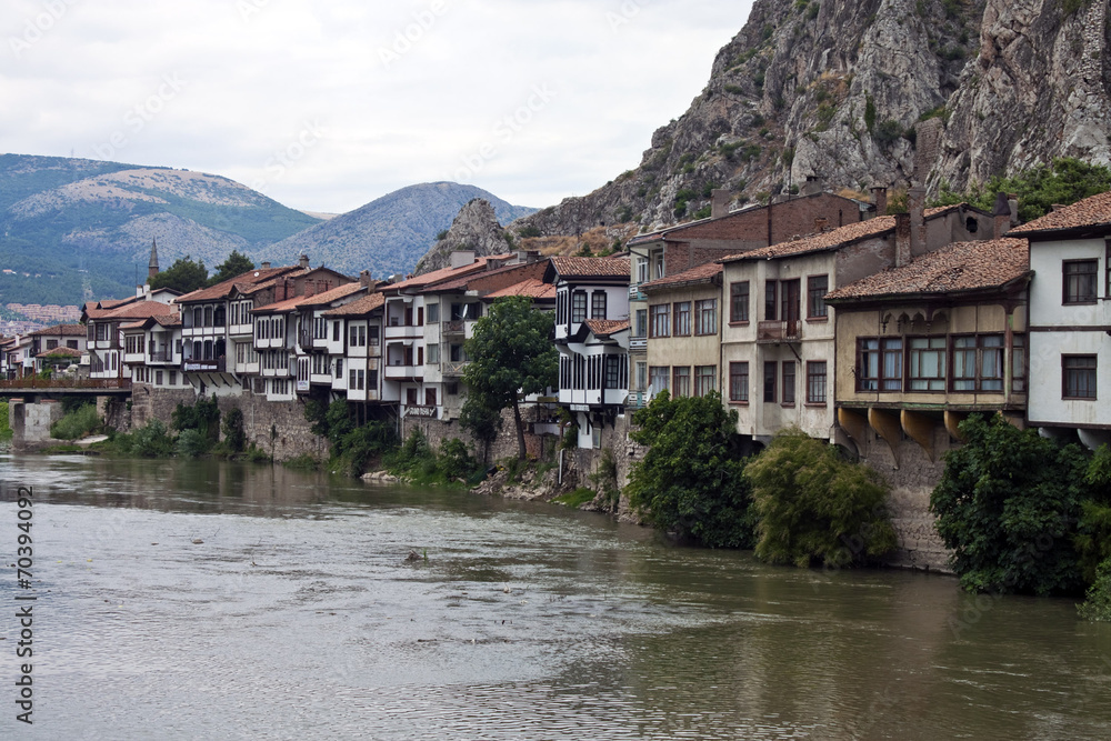 Traditional Ottoman houses in Amasya, Turkey Traditional Ottoman houses in Amasya, Turkey