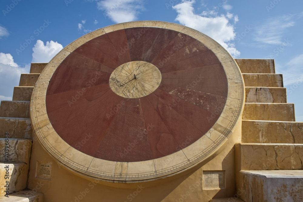 Astronomical instrument at Jantar Mantar, Jaipur, India