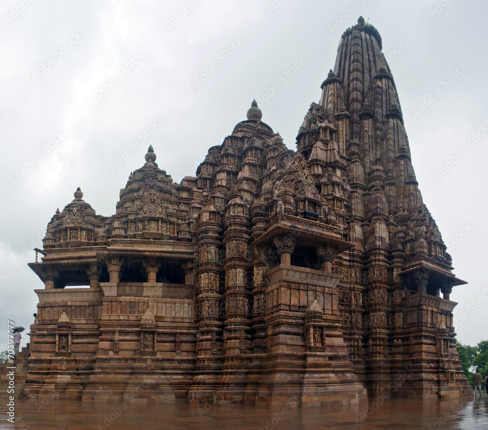 One of the temples in Khajuraho, India