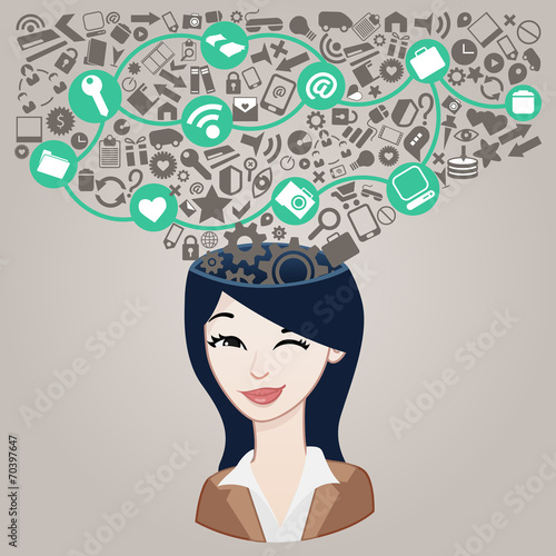 Social media concept avatar