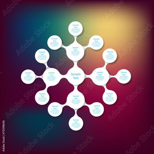 metaball colorful round diagram infographics photo