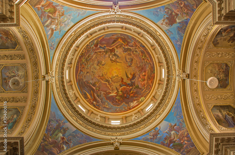 Bergamo - cupola of church Santa Maria Immacolata delle Grazie