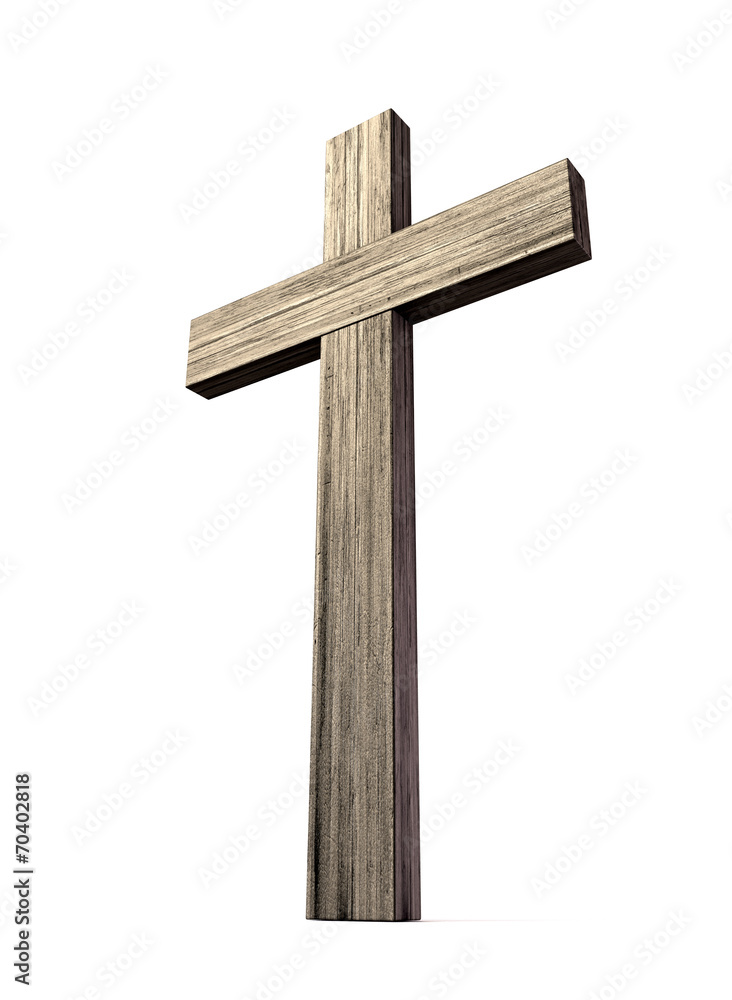 Wooden Crucifix - obrazy, fototapety, plakaty 