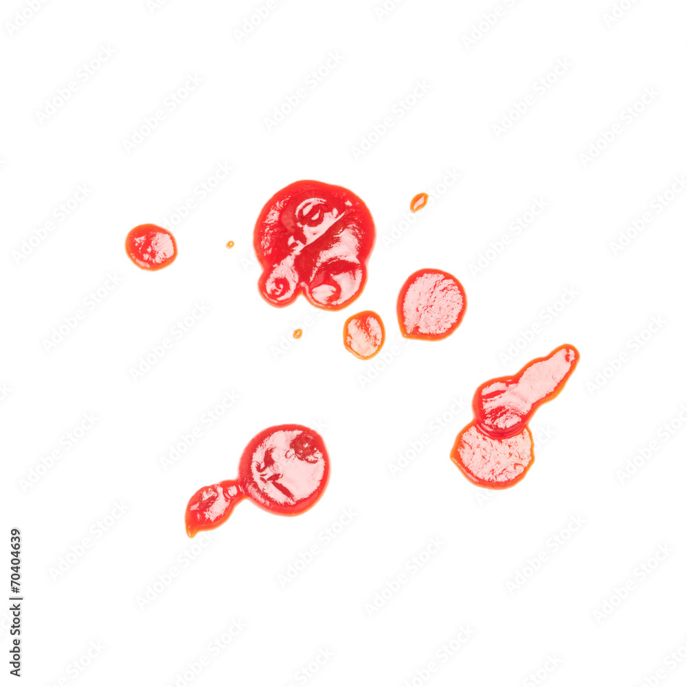 Fototapeta premium Ketchup isolated on white background.