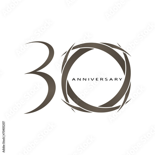 30 years anniversary vector