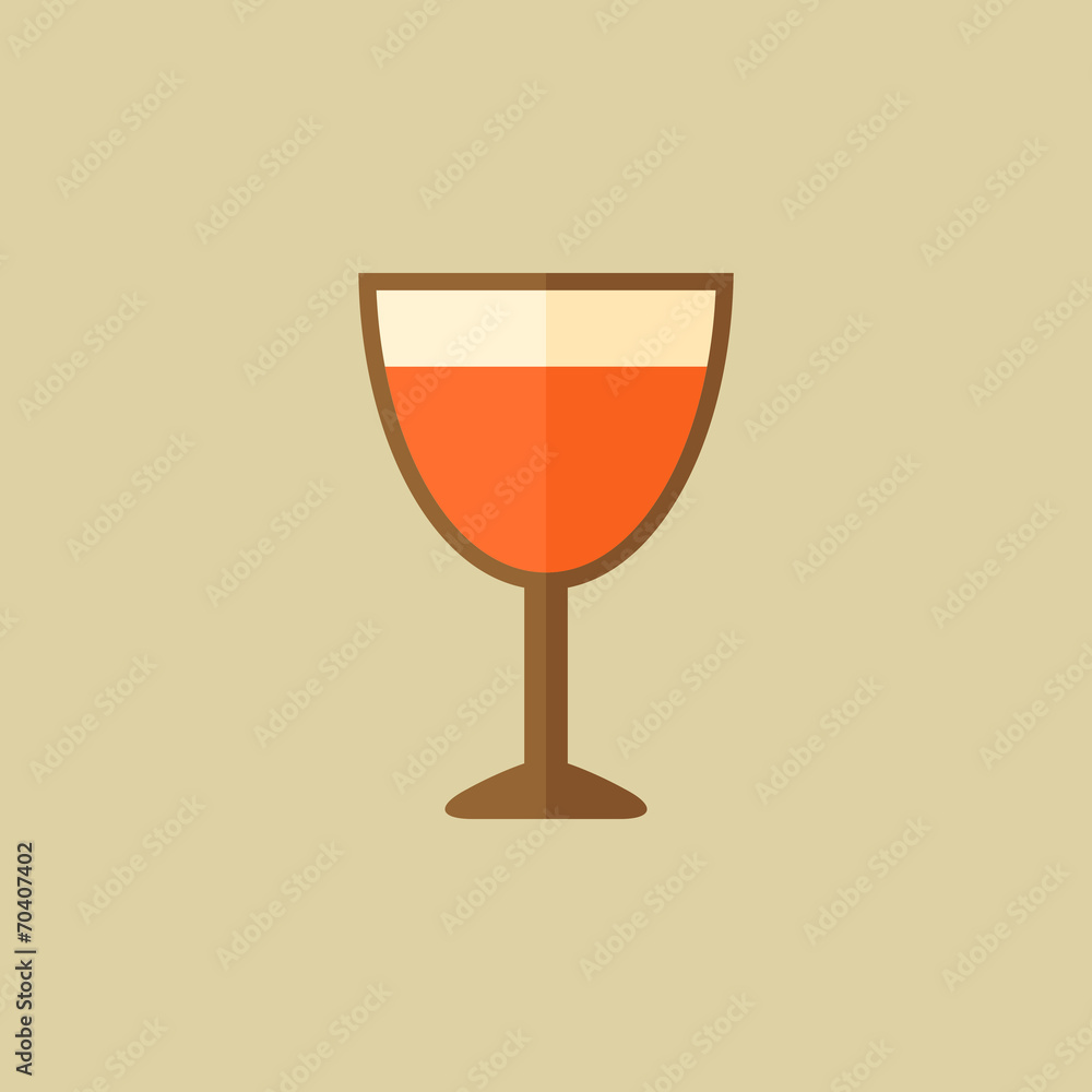 Wine. Food Flat Icon Wine. Food Flat Icon