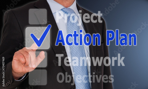 Businessman with Action Plan