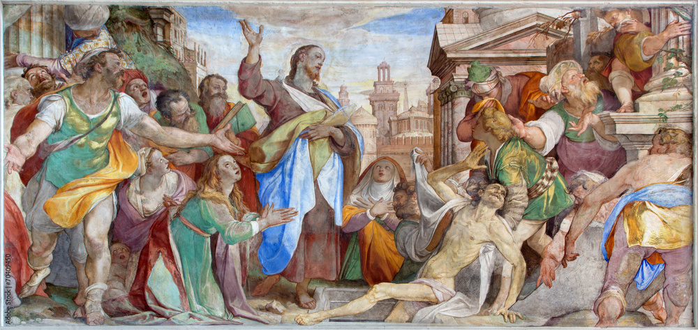 Fototapeta Venice - Resurrection of Lazarus in church San Francesco