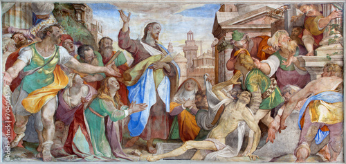 Venice - Resurrection of Lazarus in church San Francesco