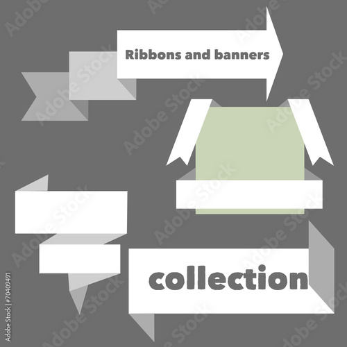 Free Download The collection of  orange retro ribbons banners - GFXLoad