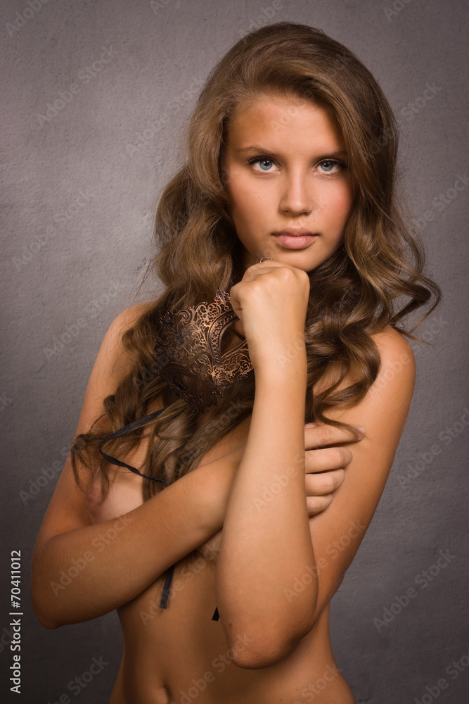 Fototapeta premium Topless pretty girl