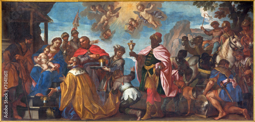 Padua - The pain of Adoration of Magi scene in Dom