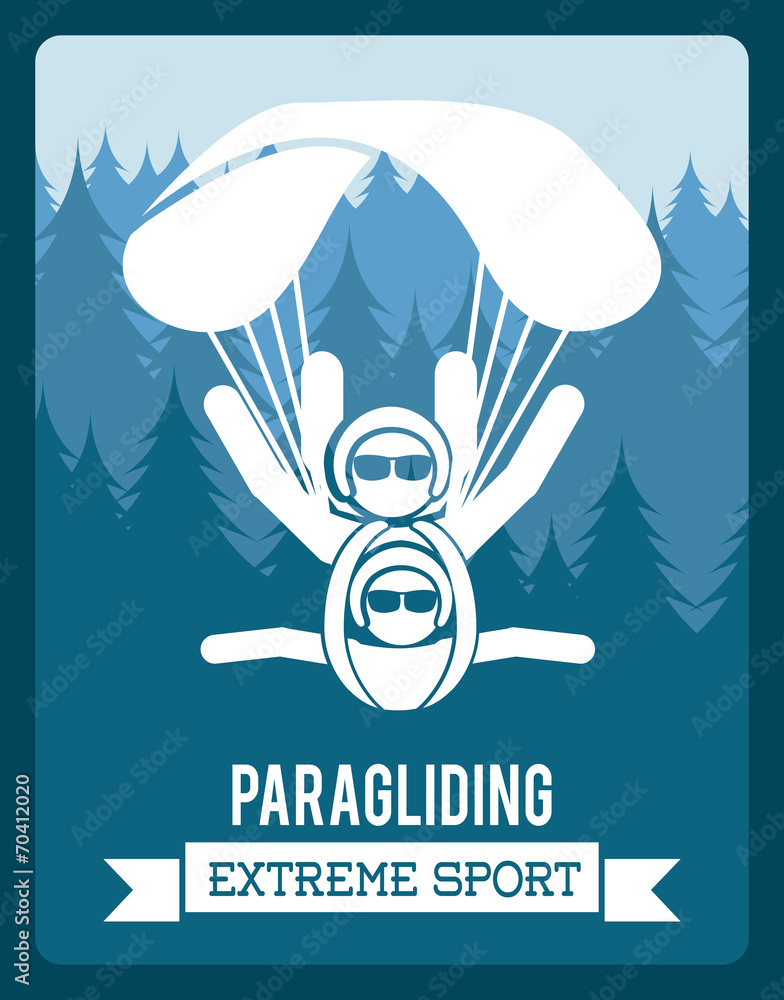 Fototapeta premium paragliding