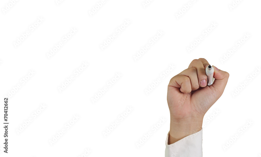 Fototapeta premium Hand Holding Marker in Writing Position