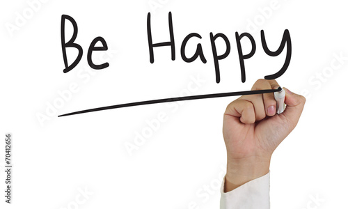 Tableau sur toile Be Happy
