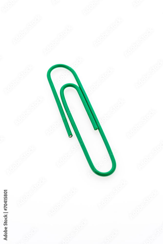 Paper clip isolated on white background Paper clip isolated on white background