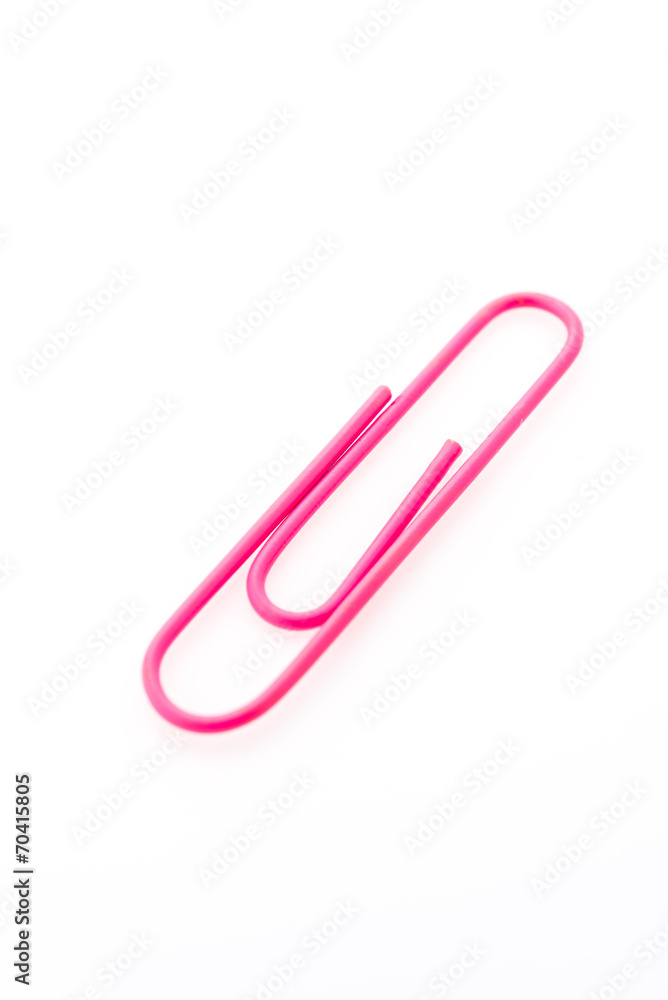 Paper clip isolated on white background Paper clip isolated on white background