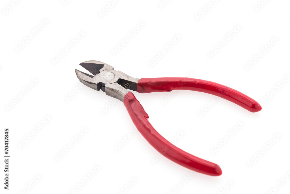 Pliers isolated on white background Pliers isolated on white background